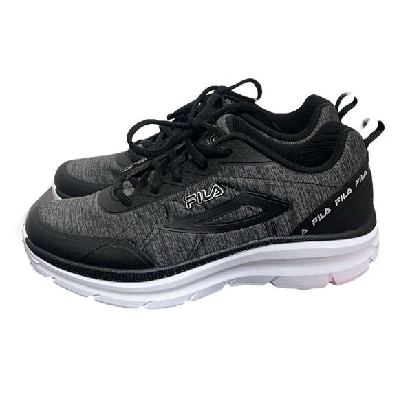 FILA Woman's Shoes Sneakers Size 9 Memory Foam Akimbo Heathered Gray Lightweight - Picture 3 of 10